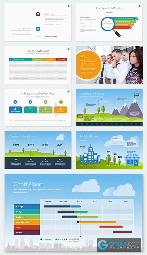 82页卡通ai插画风格PPT模板 - 顶尖PPT