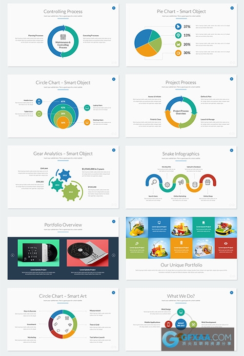 82页卡通ai插画风格PPT模板 - 顶尖PPT