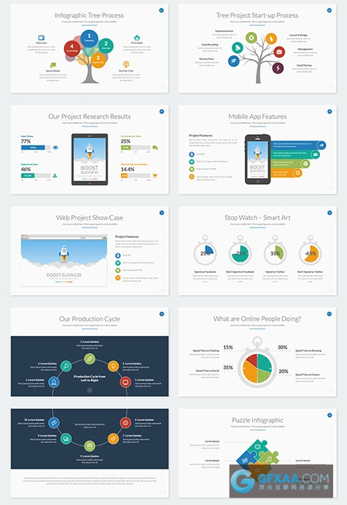 82页卡通ai插画风格PPT模板 - 顶尖PPT