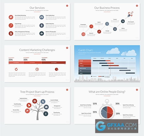 82页卡通ai插画风格PPT模板 - 顶尖PPT