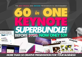 60套多种行业通用极简风格Keynote模板 - 顶尖PPT