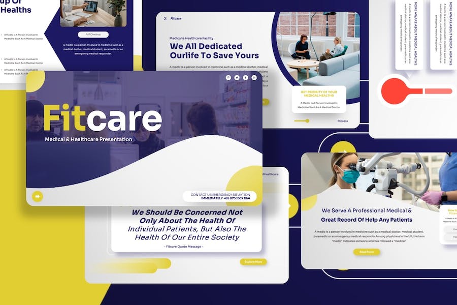 医疗保健健康服务讲述方案Keynote模板 - 顶尖PPT