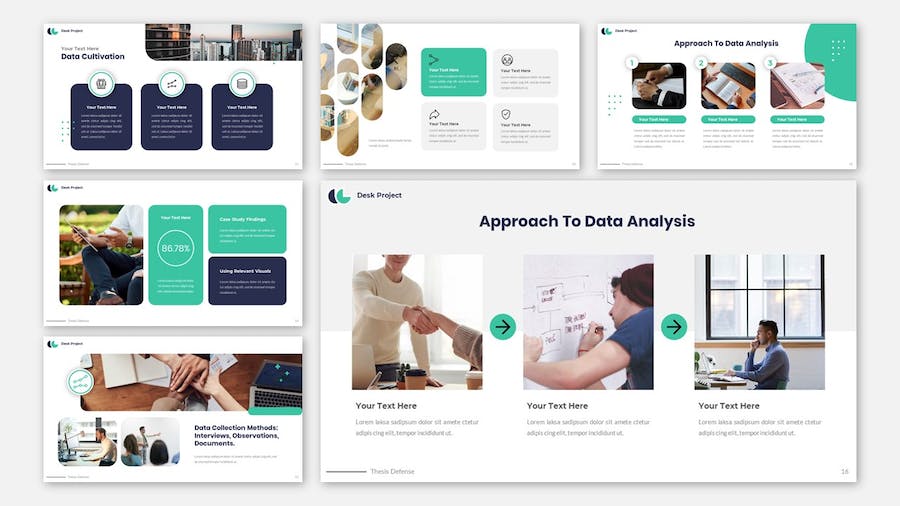 扁平化设计论文答辩专业研究商业计划总结通用keynote模板 - 顶尖PPT