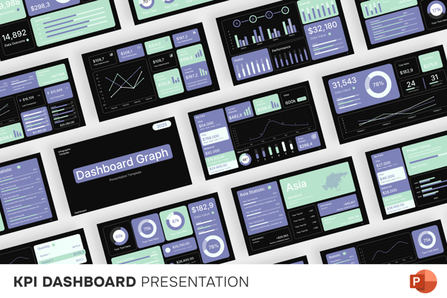 KPI业绩指标监测系统PPT模板 - 顶尖PPT