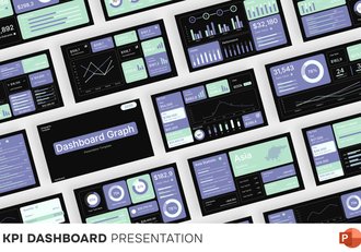 KPI业绩指标监测系统PPT模板 - 顶尖PPT