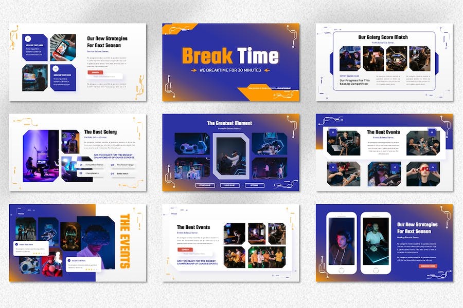 冠军玩家游戏电竞推广Keynote模板 - 顶尖PPT