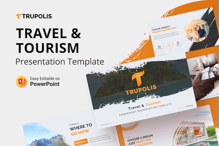 旅游景点介绍及行程规划PPT模板 - 顶尖PPT