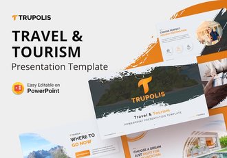 旅游景点介绍及行程规划PPT模板 - 顶尖PPT