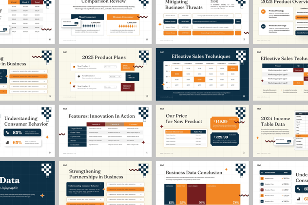 表格数据展示统计PPT模板 - 顶尖PPT