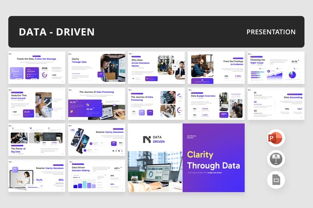数据洞察商业决策PPT模板 - 顶尖PPT