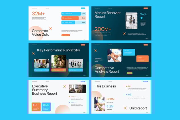 商业运营数据分析报告PPT模板 - 顶尖PPT