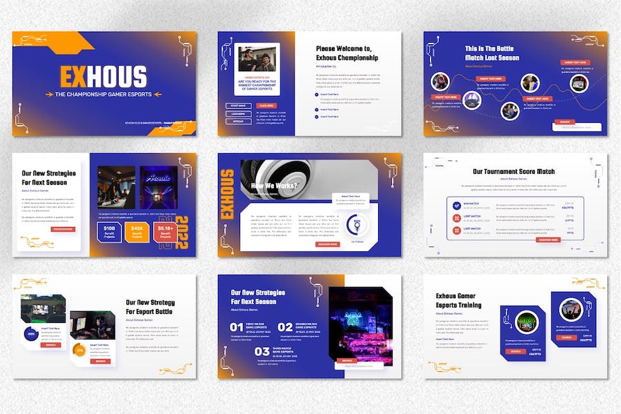 冠军玩家游戏电竞推广Keynote模板 - 顶尖PPT