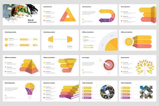 项目进度状态管理信息图形解决方案PPT模板 - 顶尖PPT