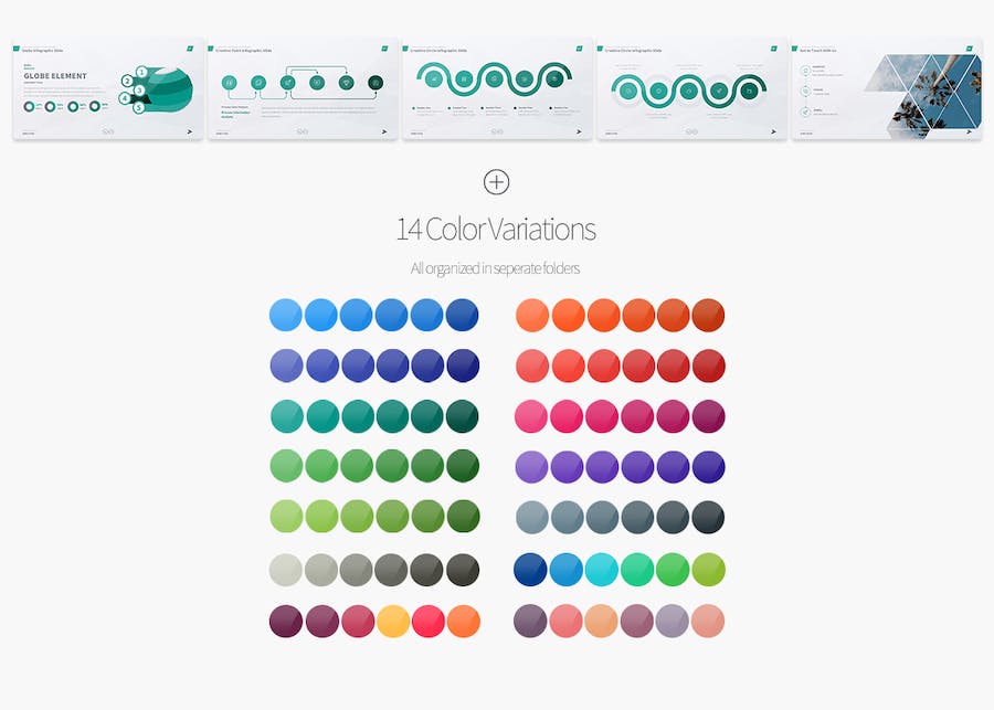 国外创意多功能信息图形PPT模板 - 顶尖PPT