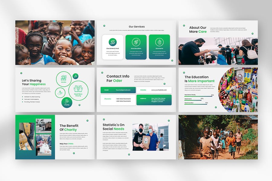 公益慈善行业PPT模板 - 顶尖PPT