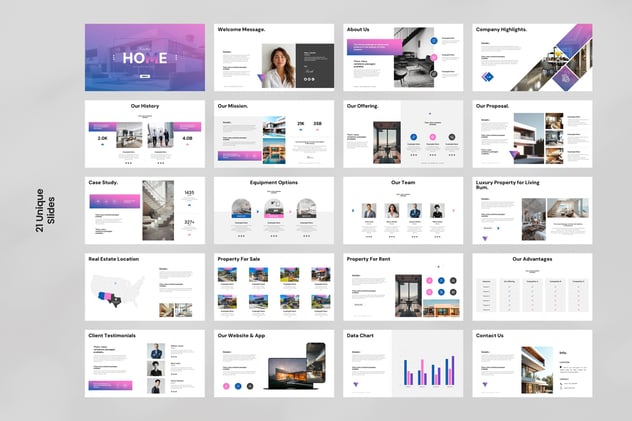 房地产主题keynote模板 - 顶尖PPT