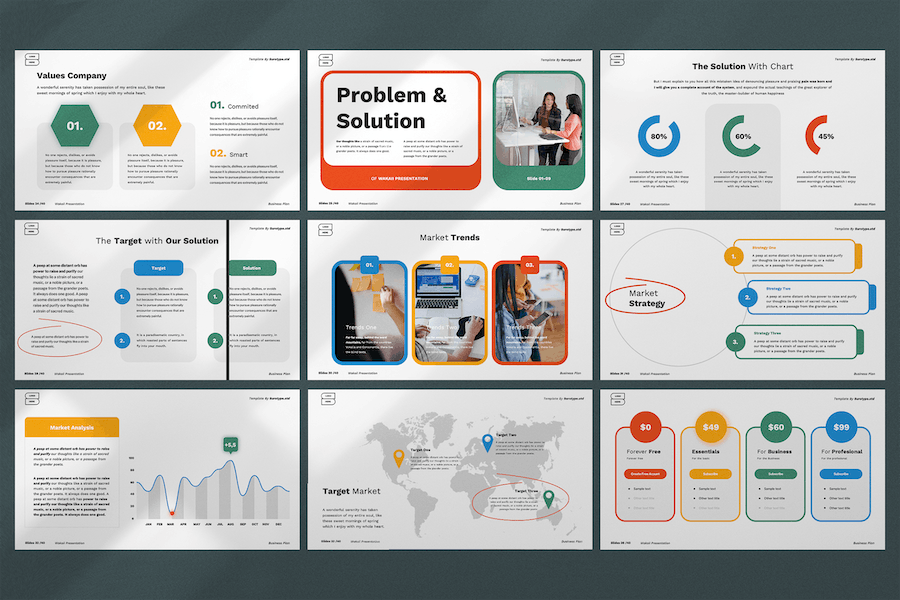 创意设计领域主题内容展示Keynote模板 - 顶尖PPT