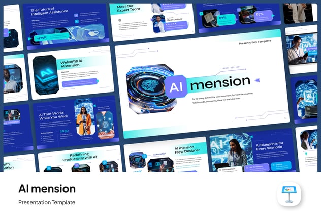 AI科技人工智能keynote模板 - 顶尖PPT
