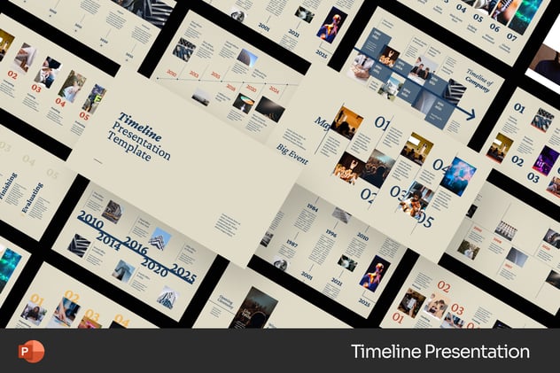 时间轴项目进度规划管理PPT模板 - 顶尖PPT