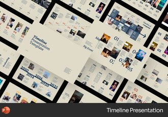 时间轴项目进度规划管理PPT模板 - 顶尖PPT