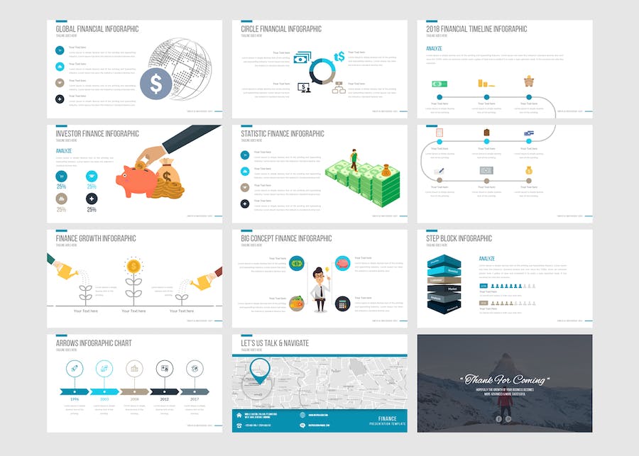 财务金融投资管理方案Keynote模板 - 顶尖PPT