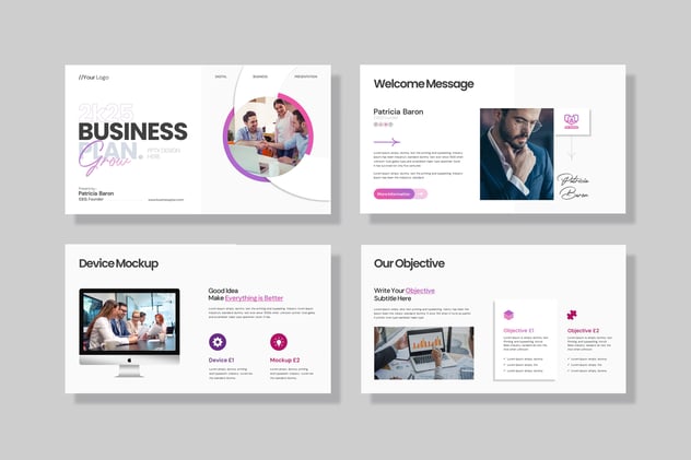 创业者向投资者展示商业构想发展策略keynote模板 - 顶尖PPT