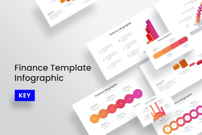 金融信息图形keynote模板 - 顶尖PPT