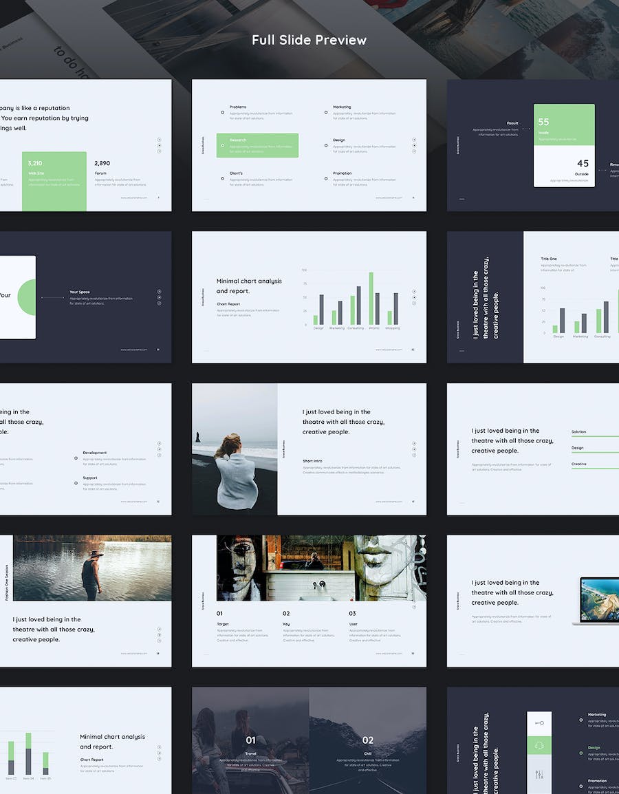 企业营销策划业务展示数据分析多用途PPT模板 - 顶尖PPT