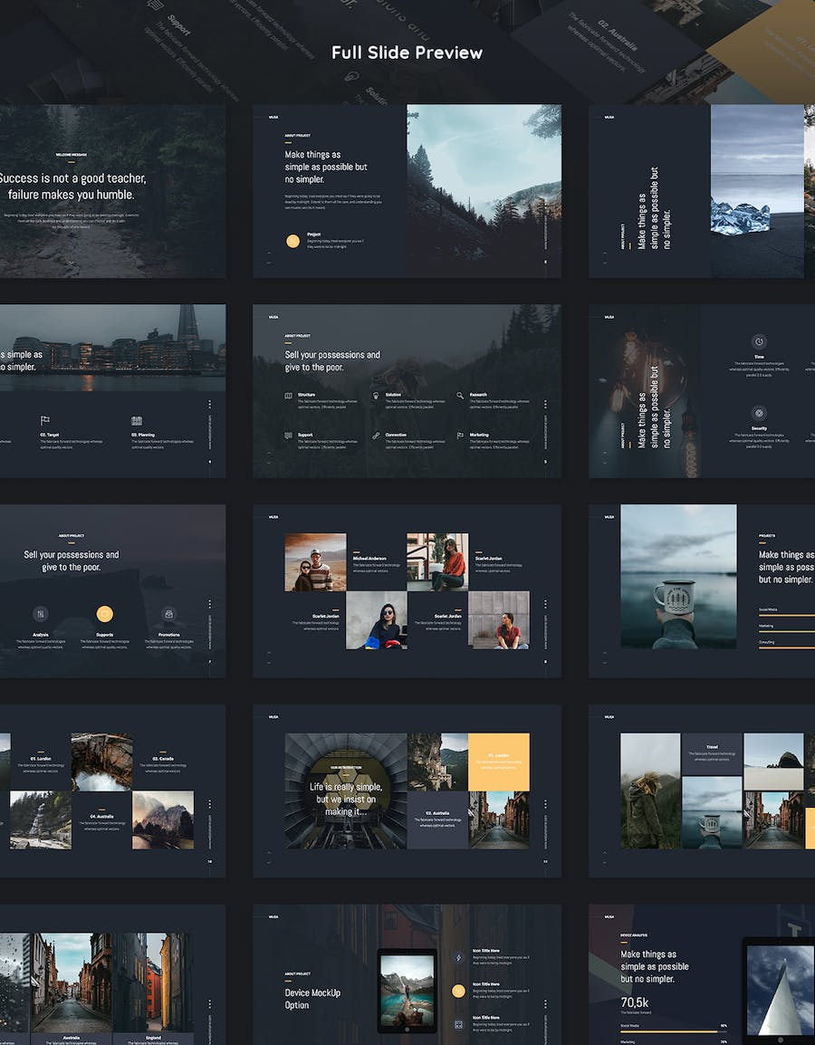 精致国外创意商务keynote模板 - 顶尖PPT