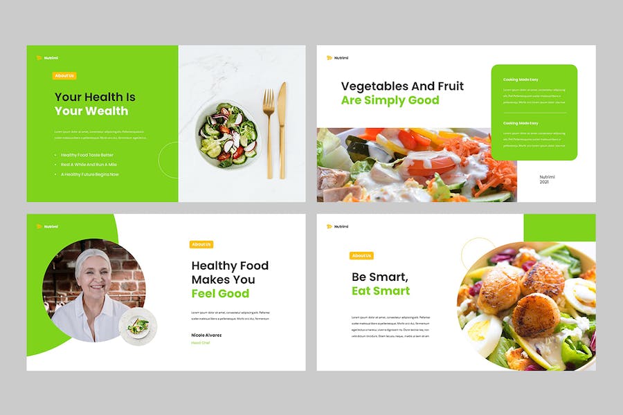 营养健康食品行业Keynote模板 - 顶尖PPT