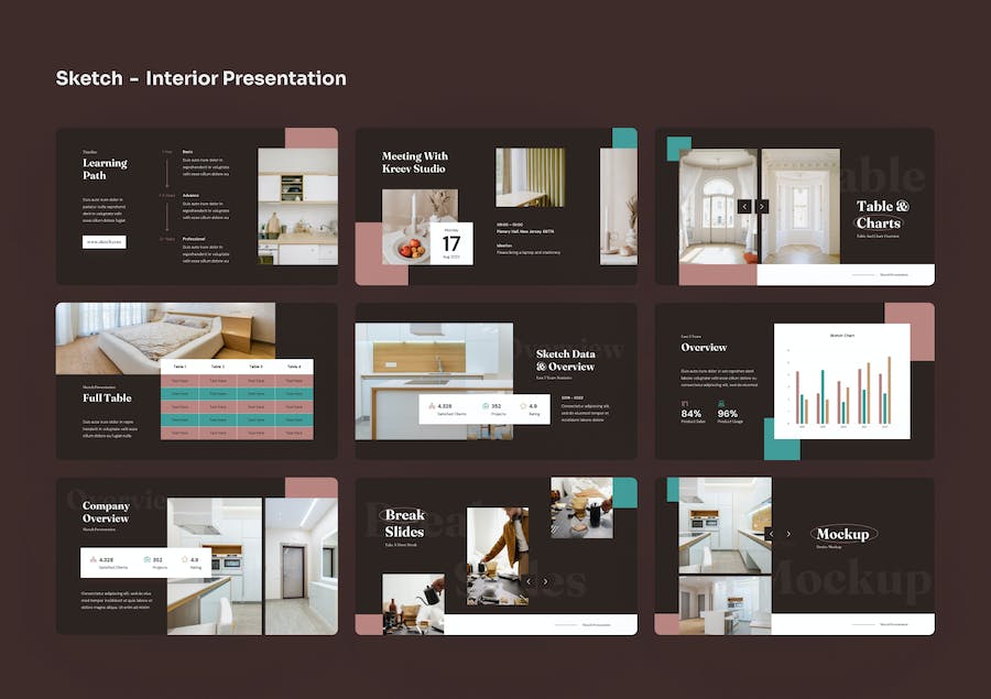 室内设计装修装饰方案展示PPT模板 - 顶尖PPT