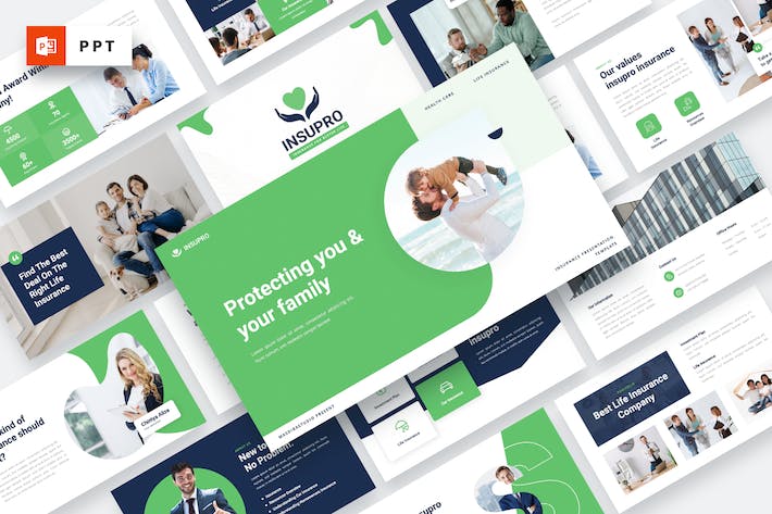 保险理财投资行业PPT模板 - 顶尖PPT