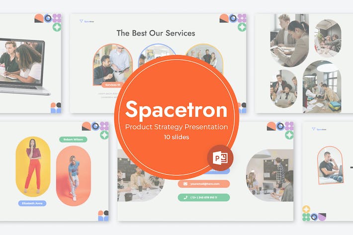 橙色系航天产品介绍演示PPT模板 - 顶尖PPT