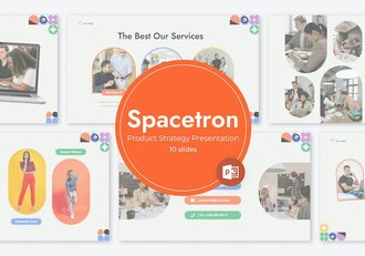 橙色系航天产品介绍演示PPT模板 - 顶尖PPT