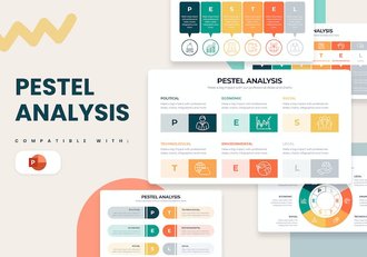 PESTEL分析商业战略规划信息图PPT模板 - 顶尖PPT