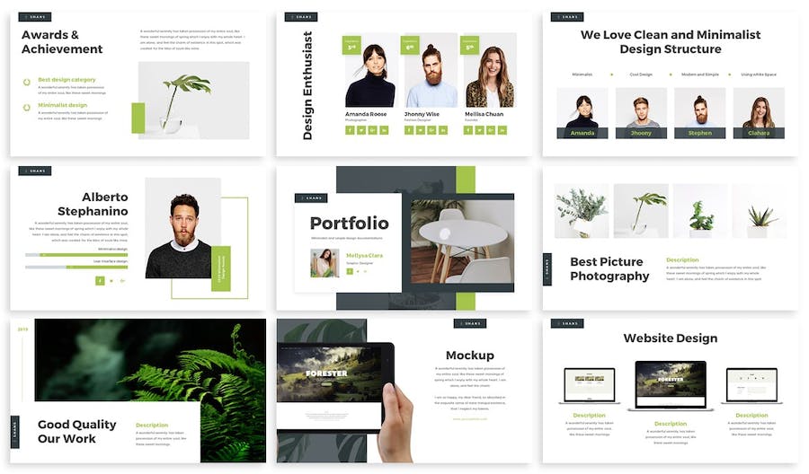 极简主义设计风格创意应用PPT模板 - 顶尖PPT