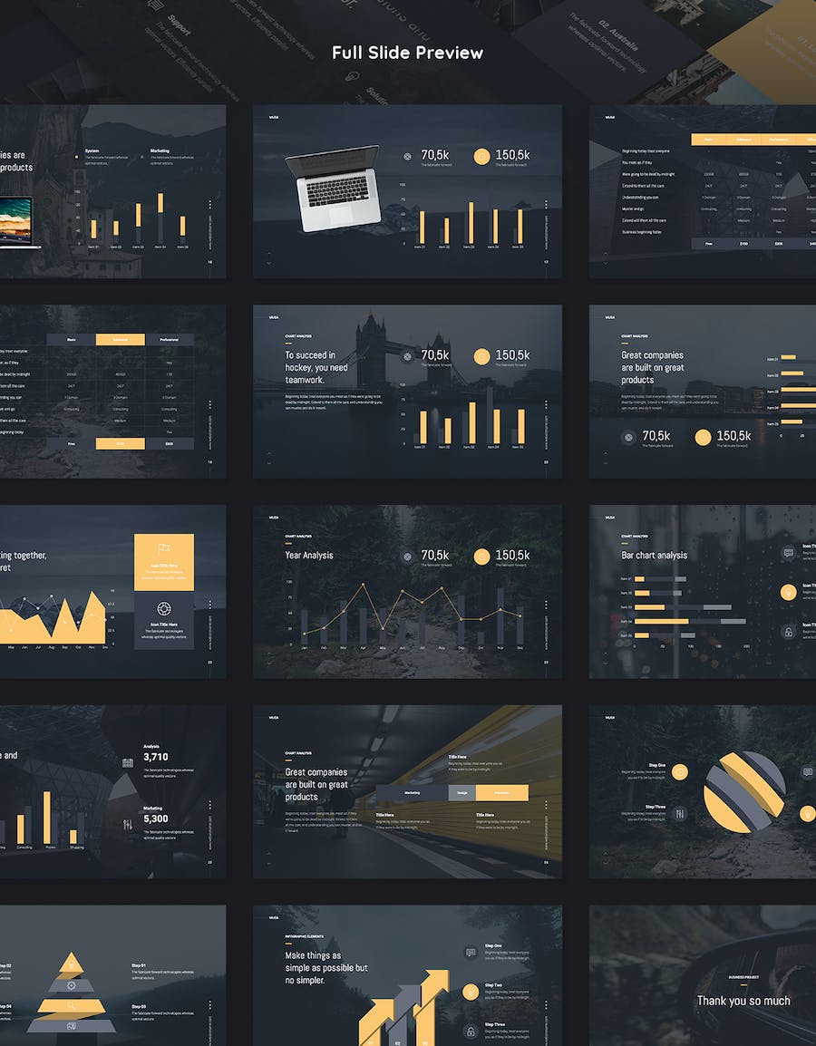 精致国外创意商务keynote模板 - 顶尖PPT