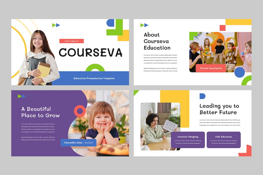 儿童教育课程学习展示PPT模板 - 顶尖PPT