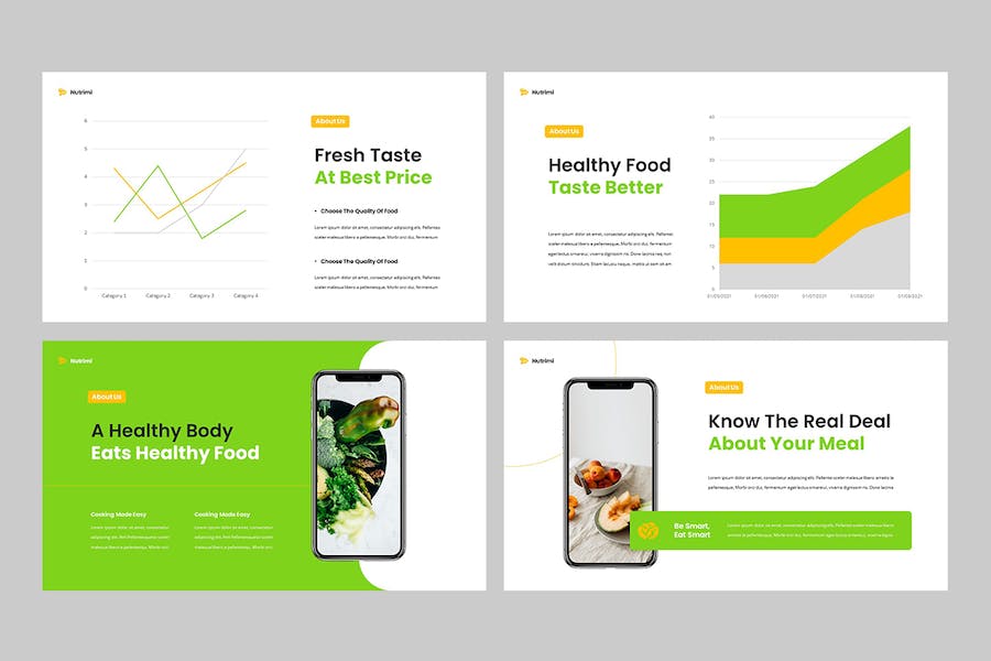 营养健康食品行业Keynote模板 - 顶尖PPT