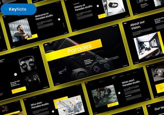 游行活动商务宣传推广Keynote模板 - 顶尖PPT