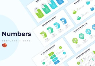 商业数据统计分析可视化信息图形PPT模板 - 顶尖PPT