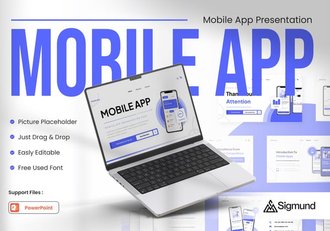 移动应用App产品营销PPT模板 - 顶尖PPT