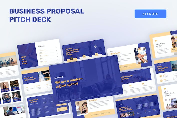 业务合作项目商业计划书项目推广keynote模板 - 顶尖PPT