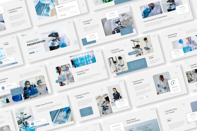 病毒学研究学术会议汇报keynote模板 - 顶尖PPT
