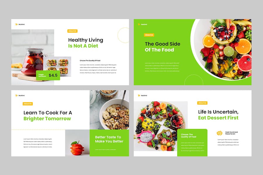 营养健康食品行业Keynote模板 - 顶尖PPT