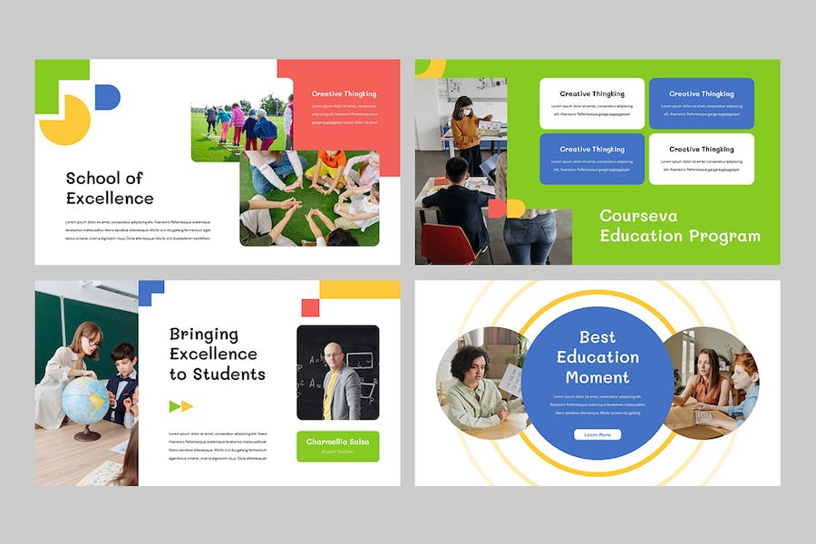 儿童教育课程学习展示PPT模板 - 顶尖PPT