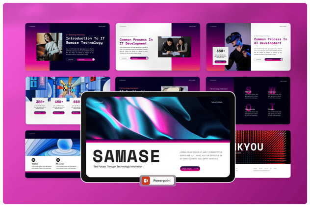 IT与AI人工智能技术PPT模板 - 顶尖PPT