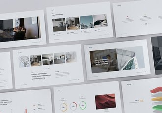 极简风格企业介绍业务合作PPT模板 - 顶尖PPT