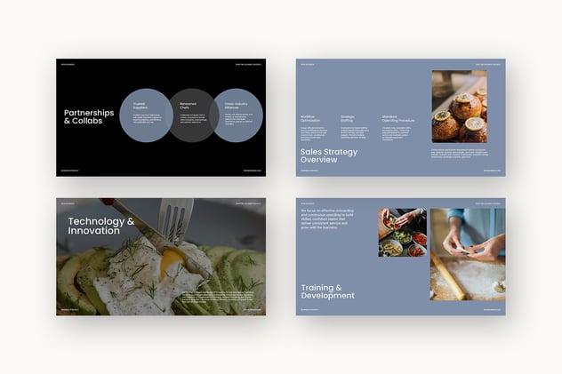 餐饮商业运营介绍展示PPT模板 - 顶尖PPT