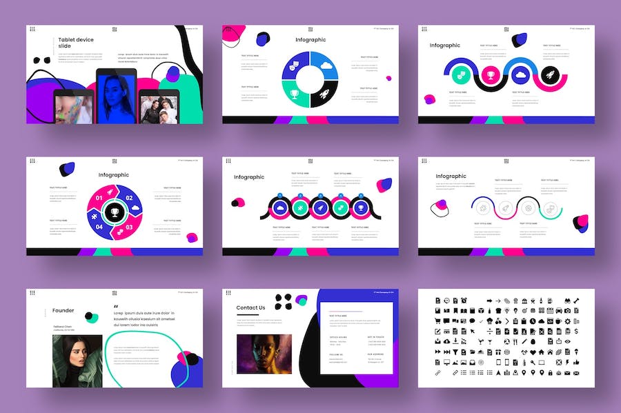 时尚商务企业宣传营销推广PPT模板 - 顶尖PPT